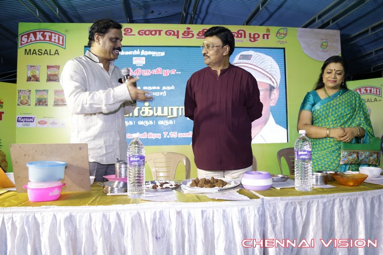 K Bhagyaraj Inaugurated Unavu Thiruvizha at Chennaiyil Thiruvaiyaru Season 11