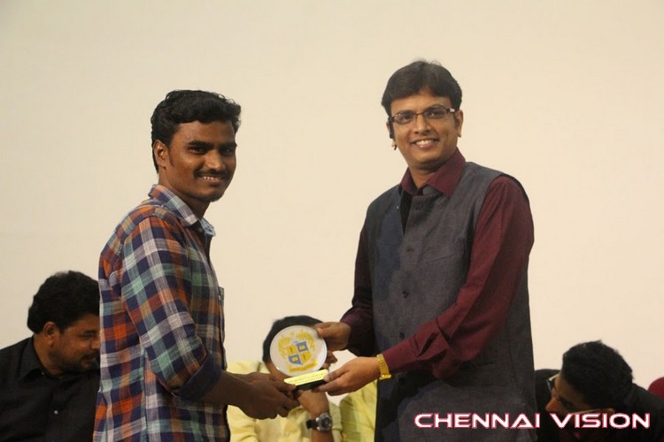 Aagam Tamil Movie Promotion at Loyola College Photos