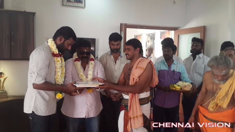 Actor Vishal Next Movie Pooja Photos by Chennaivision