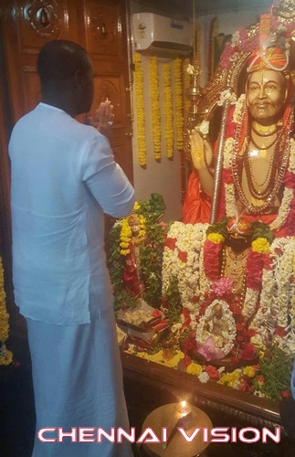 Raghava Lawrence Celebrated Shri Ragavendra Swami Birthday Photos