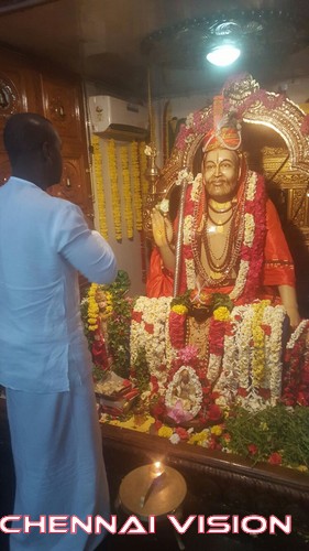 Raghava Lawrence Celebrated Shri Ragavendra Swami Birthday Photos