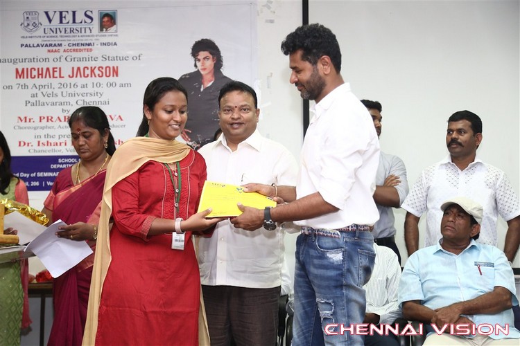 Prabhu Deva Inaugurate Michael Jackson Granite Statue Photos