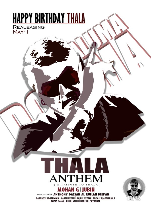 Thala Ajith Kumar Birthday Antham Posters