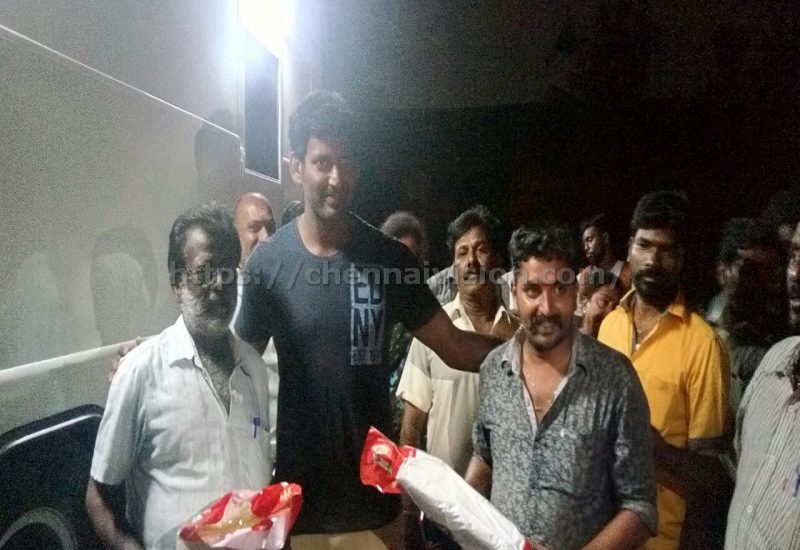 Actor Vishal Presented Diwali Gift Items to the Actor's Association Members Photos