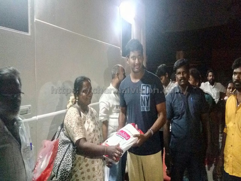 Actor Vishal Presented Diwali Gift Items to the Actor's Association Members Photos