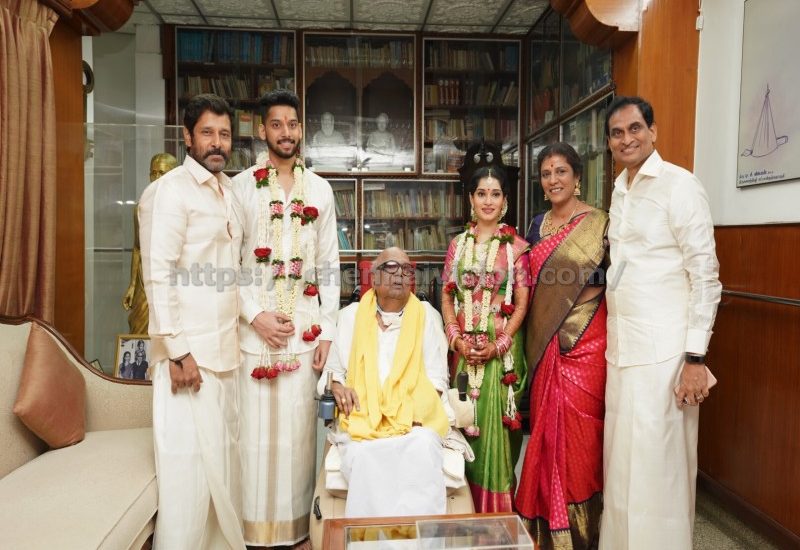 CHIYAAN VIKRAM DAUGHTER MARRIAGE PHOTOS