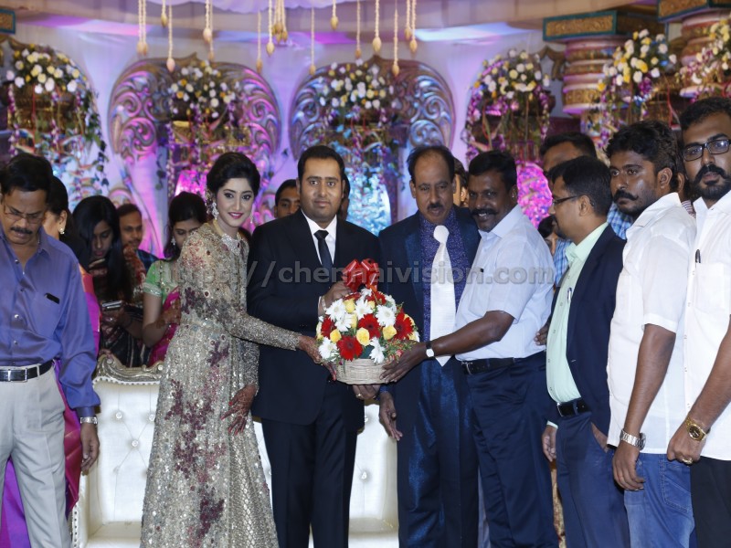 Producer Abinesh Elangovan - Nandhini Wedding Reception Stills