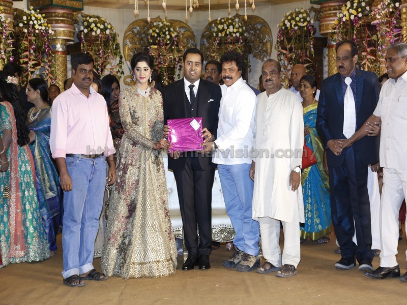 Producer Abinesh Elangovan - Nandhini Wedding Reception Stills