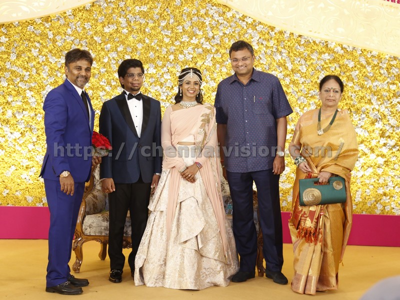 Chidambaram's Son N.Surya Chidambaram - Meenu Lakshmanan Wedding