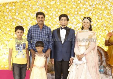 Kamala Theatre Owner Nagu Chidambaram’s Son N.Surya Chidambaram – Meenu Lakshmanan Wedding Reception Stills