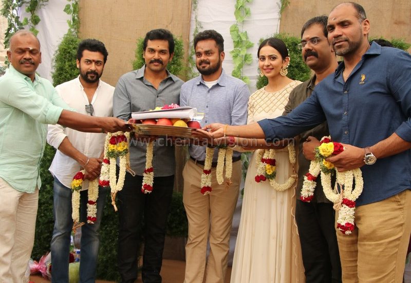 KARTHI-17 Tamil Movie Pooja Photos