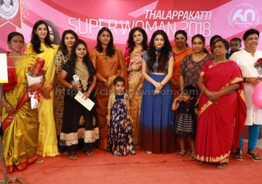 Actor Janani Iyer presents ‘Thalappakatti Super Woman 2018 Award’