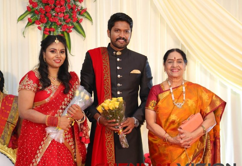 Actor Soundararaja - Tamanna Wedding Reception Stills