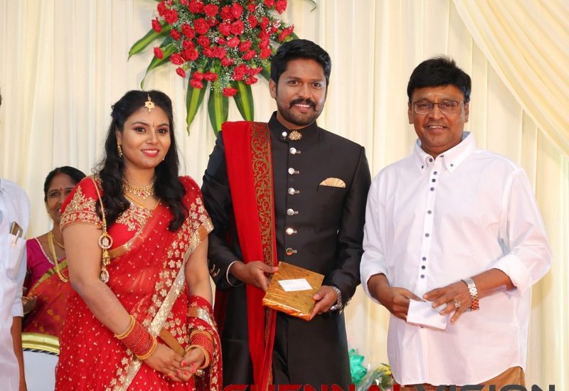 Actor Soundararaja - Tamanna Wedding Reception Stills