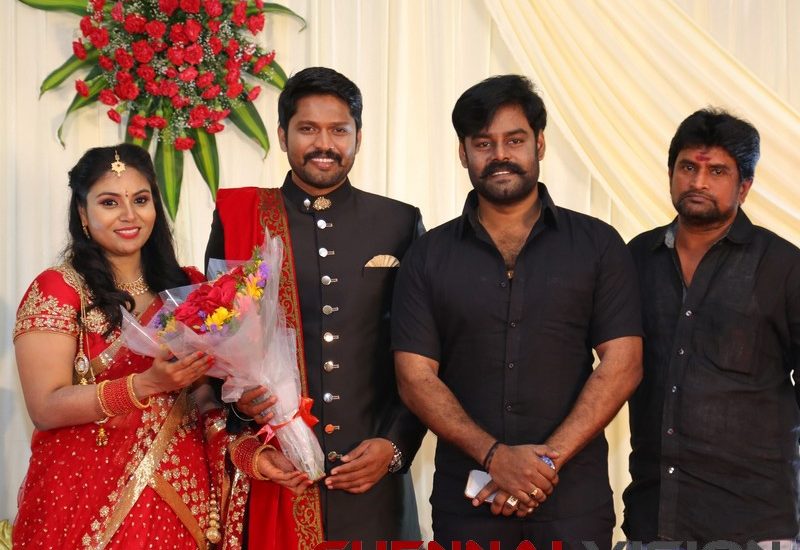 Actor Soundararaja - Tamanna Wedding Reception Stills