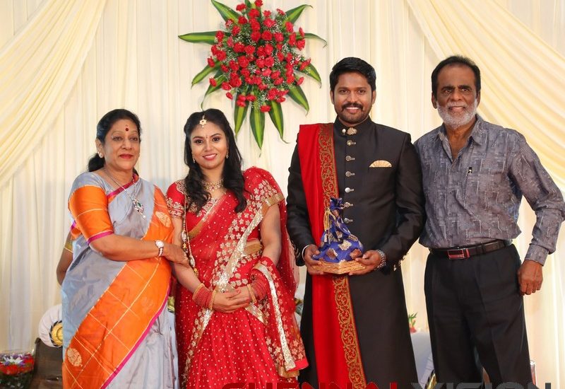 Actor Soundararaja - Tamanna Wedding Reception Stills