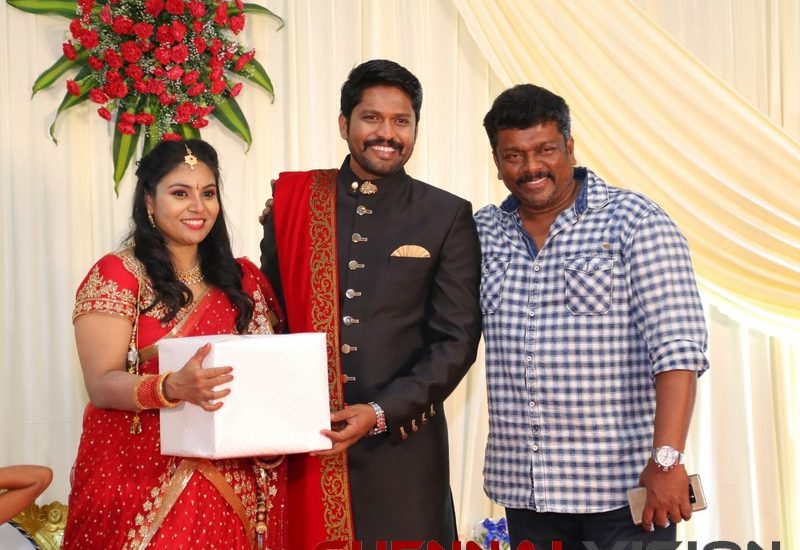 Actor Soundararaja - Tamanna Wedding Reception Stills