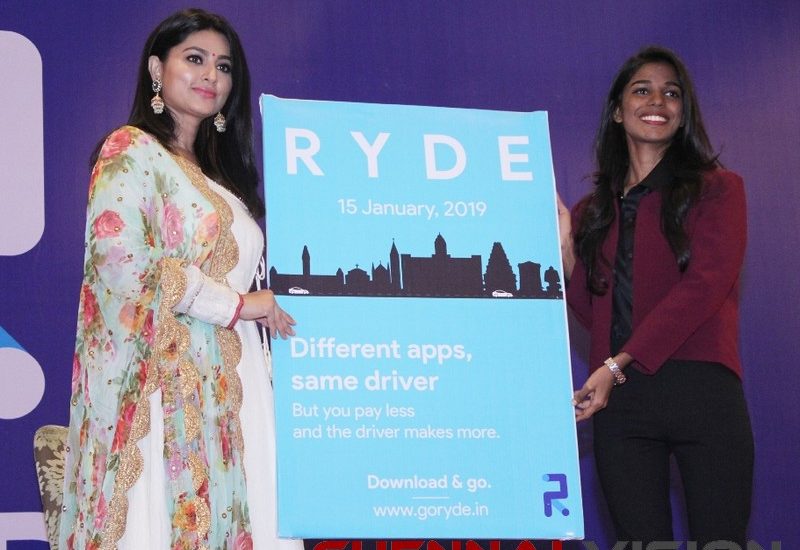 Actress Sneha launched Ryde App 4