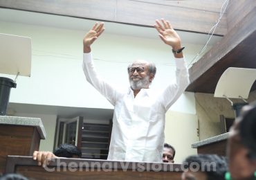 Superstar Rajinikanth meets the fans and media