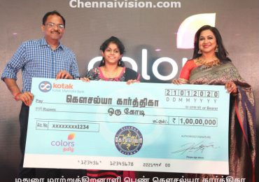 COLORS Tamil’spathbreaking all-women television show,KODEESWARI, creates history worldwide with its first 1 Crore winner! In