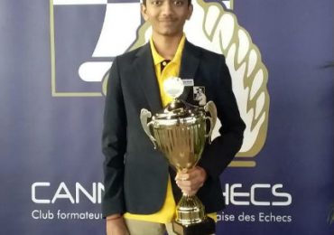 VELAMMAL’S CHILD PRODIGY WINS TITLE AT CANNES OPEN CHESS TOURNEY