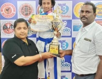 Velammal Outshines in Karate