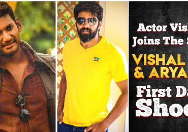 Actor Vishal Joins The Sets | Exclusive Video | Vishal 30 & Arya 32 | First Day Shoot