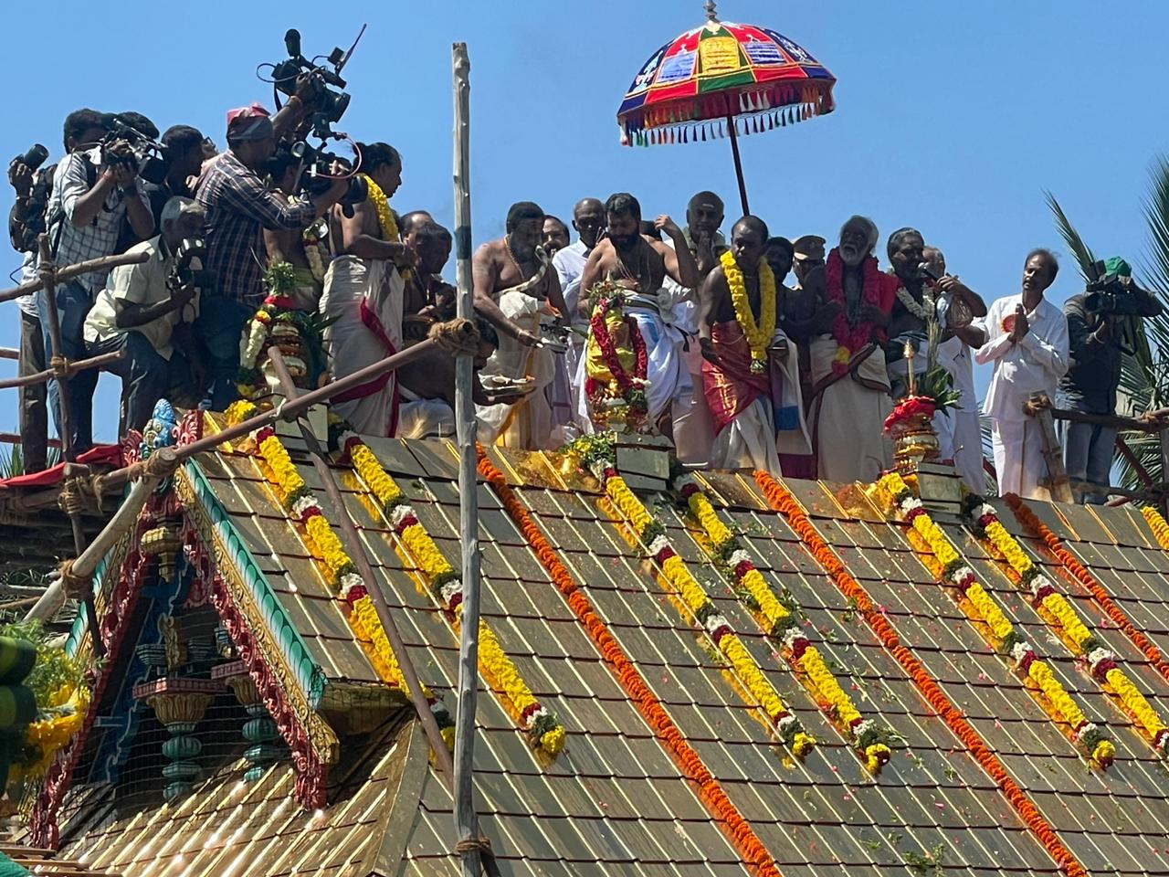 Kumbabishekam of Ayyappa Temple in Raja Annamalaipuram performed today