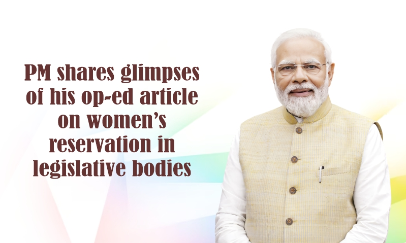 Prime Minister shares an article on women’s reservation and need for timely implementation