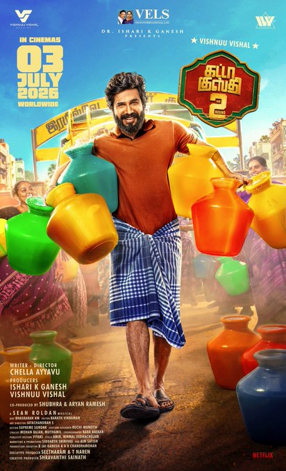 Vishnu Vishal’s Gatta Kusthi 2 to release on 3 July