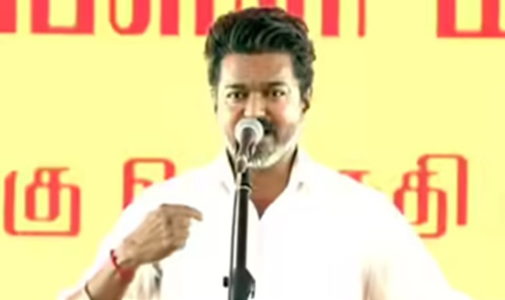 CM Vijay vows to protest TN’s rights, launches sharp attack on DMK and AIADMK at first post-victory rally