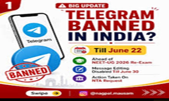 Centre restricts Telegram ahead of NEET UG 2026 re-exam to prevent exam fraud
