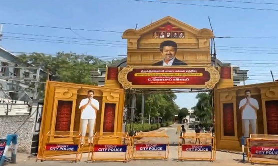 Tight security in Tiruchi as city gears up for CM Vijay’s first visit after taking office