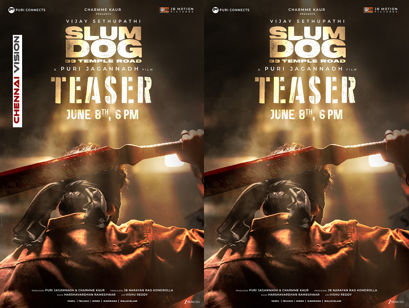 Vijay Sethupathi, Puri Jagannadh’s Highly Anticipated Action-Drama Slum Dog Teaser Launching On June 8th