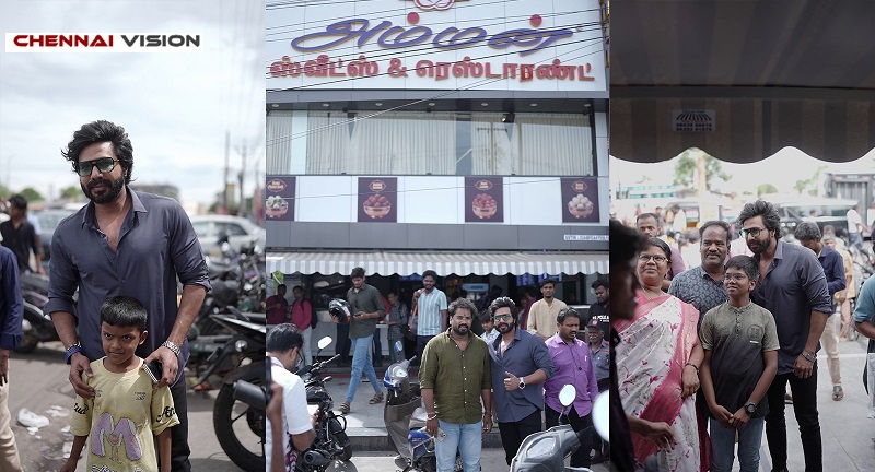 விஷ்ணு விஷால் – சூரி நட்பை கொண்டாடும் வைரல் வீடியோ… மதுரையில் ‘அம்மன்’ உணவகத்தில் படக்குழுவுக்கு சூரி சர்ப்ரைஸ்!