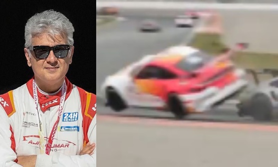 Ajith Kumar escapes injury in racing incident