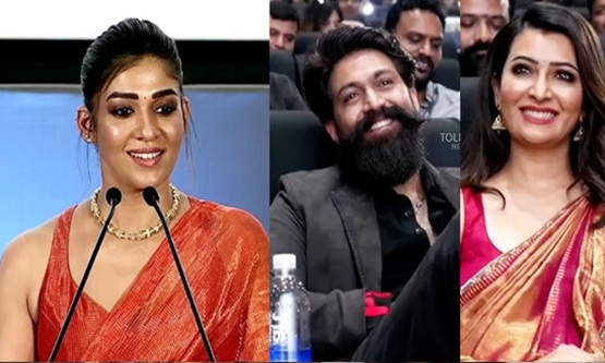 Nayanthara makes rare public appearance, praises Yash and Geetu Mohandas at Toxic trailer launch