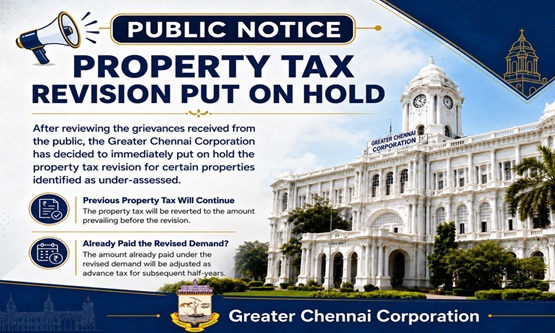 Chennai Corporation puts property tax reassessment on hold