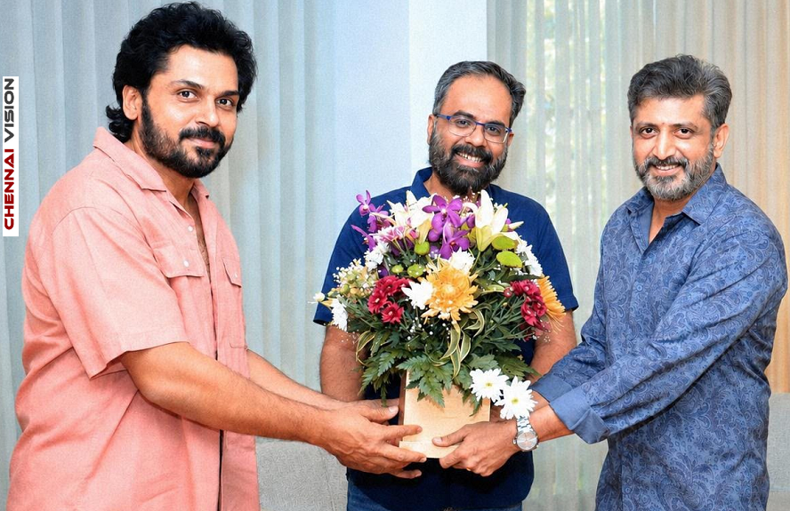 Prince Pictures and Actor Karthi join hands with Director Mohan Raja for a New Family Entertainer