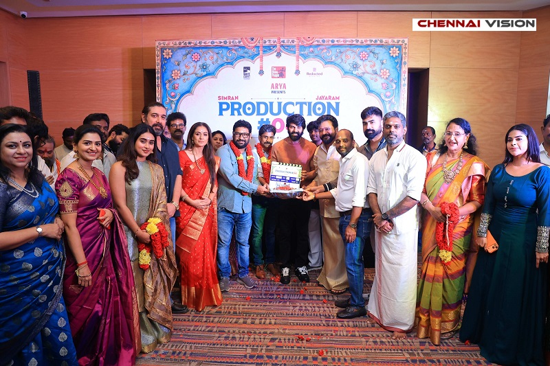 ஜெயராம் – சிம்ரன் நடிக்கும் புதிய ஃபேமிலி ரோம் காம் திரைப்படம் – கோலாகலமாக நடைபெற்ற பூஜை !