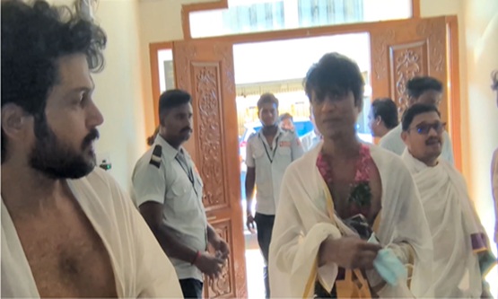 Sardar 2: Karthi and SJ Suryah seek blessings at Tiruchendur Murugan temple