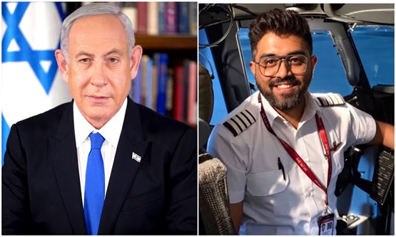Israeli PM offers rare honour to Indian pilot after mid-air rescue
