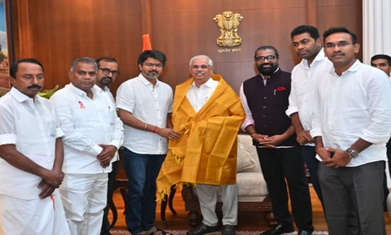 Vijay’s meeting with Governor sparks cabinet reshuffle buzz