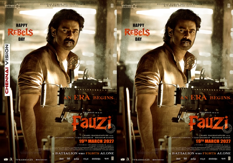 Rebel Star Prabhas, Hanu Raghavapudi, Mythri Movie Makers, T Series Presents’ Most-Awaited Pan India Project Fauzi File No 25 Glimpse Packs A Powerful Historical Punch & Promises An Epic Tale Of Patriotism